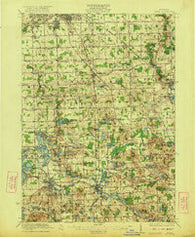Holly Michigan Historical topographic map, 1:62500 scale, 15 X 15 Minute, Year 1922