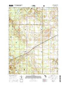 Holton Michigan Historical topographic map, 1:24000 scale, 7.5 X 7.5 Minute, Year 2014