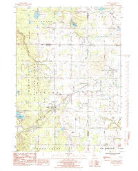 Holton Michigan Historical topographic map, 1:24000 scale, 7.5 X 7.5 Minute, Year 1985