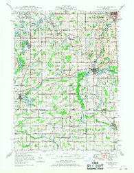 Homer Michigan Historical topographic map, 1:62500 scale, 15 X 15 Minute, Year 1948