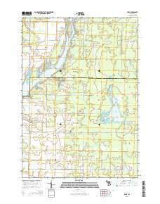 Hope Michigan Historical topographic map, 1:24000 scale, 7.5 X 7.5 Minute, Year 2014