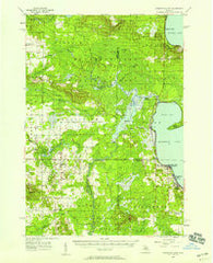 Houghton Lake Michigan Historical topographic map, 1:62500 scale, 15 X 15 Minute, Year 1956