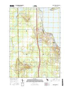 Houghton Lake Michigan Current topographic map, 1:24000 scale, 7.5 X 7.5 Minute, Year 2017