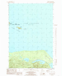 Howe Lake Michigan Historical topographic map, 1:24000 scale, 7.5 X 7.5 Minute, Year 1984