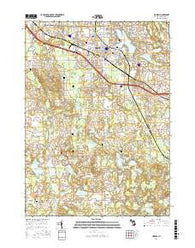 Howell Michigan Current topographic map, 1:24000 scale, 7.5 X 7.5 Minute, Year 2017