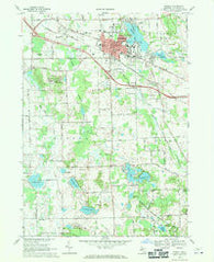 Howell Michigan Historical topographic map, 1:24000 scale, 7.5 X 7.5 Minute, Year 1968