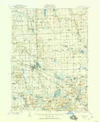 Howell Michigan Historical topographic map, 1:62500 scale, 15 X 15 Minute, Year 1907