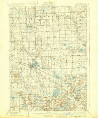 Howell Michigan Historical topographic map, 1:62500 scale, 15 X 15 Minute, Year 1909