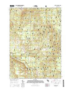 Hoxeyville Michigan Historical topographic map, 1:24000 scale, 7.5 X 7.5 Minute, Year 2014