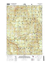 Hoxeyville Michigan Current topographic map, 1:24000 scale, 7.5 X 7.5 Minute, Year 2016