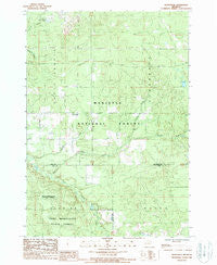 Hoxeyville Michigan Historical topographic map, 1:24000 scale, 7.5 X 7.5 Minute, Year 1987