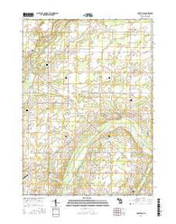 Hoytville Michigan Current topographic map, 1:24000 scale, 7.5 X 7.5 Minute, Year 2017