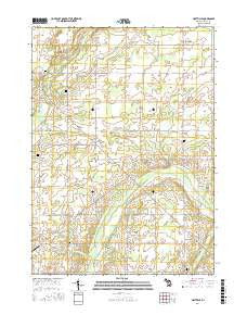 Hoytville Michigan Current topographic map, 1:24000 scale, 7.5 X 7.5 Minute, Year 2017