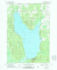 Hubbard Lake Michigan Historical topographic map, 1:24000 scale, 7.5 X 7.5 Minute, Year 1972