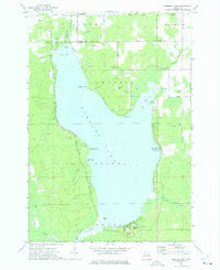 Hubbard Lake Michigan Historical topographic map, 1:24000 scale, 7.5 X 7.5 Minute, Year 1972