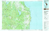 Hubbard Lake Michigan Historical topographic map, 1:100000 scale, 30 X 60 Minute, Year 1983