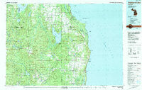 Hubbard Lake Michigan Historical topographic map, 1:100000 scale, 30 X 60 Minute, Year 1983