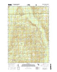 Hubbard Lake SW Michigan Current topographic map, 1:24000 scale, 7.5 X 7.5 Minute, Year 2016