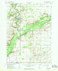 Hubbardston Michigan Historical topographic map, 1:24000 scale, 7.5 X 7.5 Minute, Year 1967