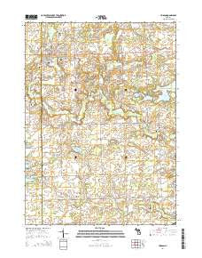 Hudson Michigan Historical topographic map, 1:24000 scale, 7.5 X 7.5 Minute, Year 2014