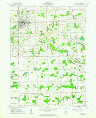 Hudson Michigan Historical topographic map, 1:24000 scale, 7.5 X 7.5 Minute, Year 1962