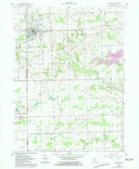 Hudson Michigan Historical topographic map, 1:24000 scale, 7.5 X 7.5 Minute, Year 1962