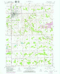 Hudson Michigan Historical topographic map, 1:24000 scale, 7.5 X 7.5 Minute, Year 1962