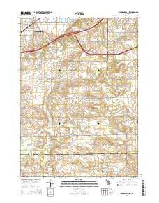 Hudsonville East Michigan Historical topographic map, 1:24000 scale, 7.5 X 7.5 Minute, Year 2014