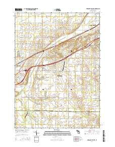 Hudsonville West Michigan Historical topographic map, 1:24000 scale, 7.5 X 7.5 Minute, Year 2014