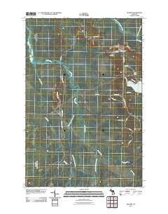 Hulbert Michigan Historical topographic map, 1:24000 scale, 7.5 X 7.5 Minute, Year 2011