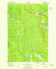 Hulbert Michigan Historical topographic map, 1:24000 scale, 7.5 X 7.5 Minute, Year 1951