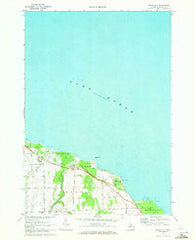 Huron City Michigan Historical topographic map, 1:24000 scale, 7.5 X 7.5 Minute, Year 1970