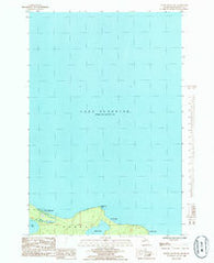 Huron Mountain Michigan Historical topographic map, 1:24000 scale, 7.5 X 7.5 Minute, Year 1985