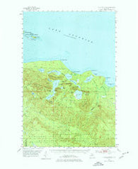 Huron Mountain Michigan Historical topographic map, 1:62500 scale, 15 X 15 Minute, Year 1954