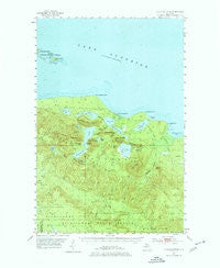Huron Mountain Michigan Historical topographic map, 1:62500 scale, 15 X 15 Minute, Year 1954