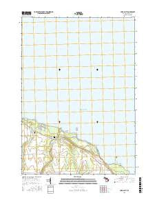 Huron City Michigan Current topographic map, 1:24000 scale, 7.5 X 7.5 Minute, Year 2016