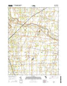 Ida Michigan Historical topographic map, 1:24000 scale, 7.5 X 7.5 Minute, Year 2014