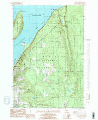 Indian Town Michigan Historical topographic map, 1:24000 scale, 7.5 X 7.5 Minute, Year 1984