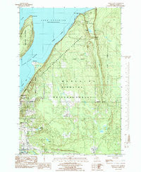 Indian Town Michigan Historical topographic map, 1:24000 scale, 7.5 X 7.5 Minute, Year 1984