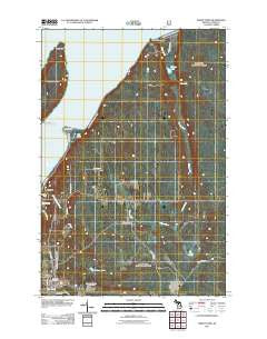 Indian Town Michigan Historical topographic map, 1:24000 scale, 7.5 X 7.5 Minute, Year 2011