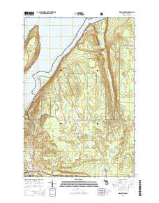 Indian Town Michigan Historical topographic map, 1:24000 scale, 7.5 X 7.5 Minute, Year 2014