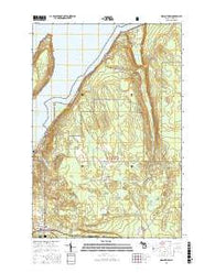 Indian Town Michigan Current topographic map, 1:24000 scale, 7.5 X 7.5 Minute, Year 2017