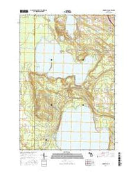 Indianville Michigan Current topographic map, 1:24000 scale, 7.5 X 7.5 Minute, Year 2017