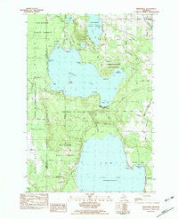 Indianville Michigan Historical topographic map, 1:25000 scale, 7.5 X 7.5 Minute, Year 1982