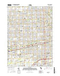 Inkster Michigan Current topographic map, 1:24000 scale, 7.5 X 7.5 Minute, Year 2017