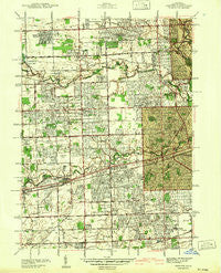 Inkster Michigan Historical topographic map, 1:24000 scale, 7.5 X 7.5 Minute, Year 1942