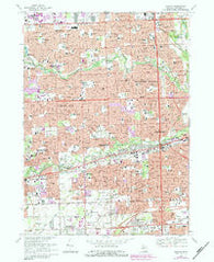 Inkster Michigan Historical topographic map, 1:24000 scale, 7.5 X 7.5 Minute, Year 1968
