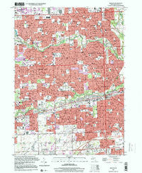 Inkster Michigan Historical topographic map, 1:24000 scale, 7.5 X 7.5 Minute, Year 1996