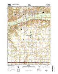 Ionia Michigan Current topographic map, 1:24000 scale, 7.5 X 7.5 Minute, Year 2016