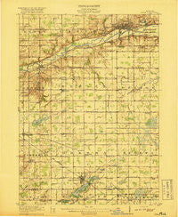 Ionia Michigan Historical topographic map, 1:62500 scale, 15 X 15 Minute, Year 1918